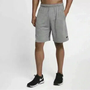 Nike Gray Men's Dry Training DRI-FIT Shorts with pockets Size Medium EUC